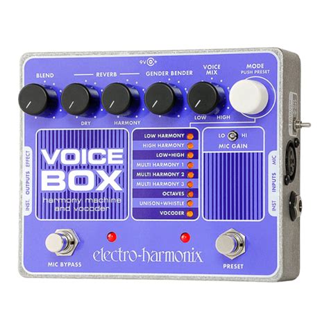 electro Harmonix voice box manual